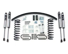 BDS Suspension 3 Inch Lift Kit | Block Kit And Add-A-Leaf | Dana 35 Rear Axle | FOX 2.0 Performance Series Shock Jeep Cherokee XJ 1984-2001