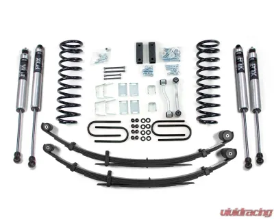 BDS Suspension 3 Inch Lift Kit | Leaf Springs | Chrysler 8.25 Rear Axle | FOX 2.0 Performance Series Shock Jeep Cherokee XJ 1984-2001 - BDS432FS