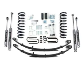 BDS Suspension 3 Inch Lift Kit | Leaf Springs | Chrysler 8.25 Rear Axle | NX2 Nitro Series Shock Jeep Cherokee XJ 1984-2001