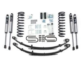 BDS Suspension 3 Inch Lift Kit | Leaf Springs | Dana 35 Rear Axle | FOX 2.0 Performance Series Shock Jeep Cherokee XJ 1984-2001