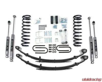 BDS Suspension 3 Inch Lift Kit | Leaf Springs | Dana 35 Rear Axle | NX2 Nitro Series Shock Jeep Cherokee XJ 1984-2001 - BDS433H