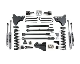 BDS Suspension 4 Inch Lift Kit with 4-Link | Leaf Springs | NX2 Nitro Series Shock Ford F250 | F350 Super Duty 4WD Diesel 2008-2010