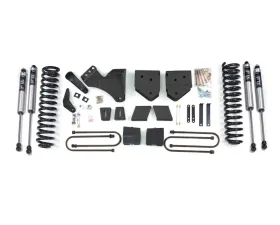 BDS Suspension 6 Inch Lift Kit | Block Kit No Factory Overload | FOX 2.0 Performance Series Shock Ford F250 | F350 Super Duty 4WD Diesel 2008-2010