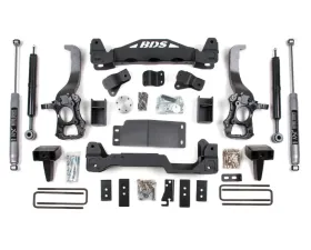 BDS Suspension 6 Inch Lift Kit | 5 Inch Block Kit | NX2 Nitro Series Shock Ford F150 4WD 2009-2013