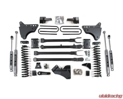 BDS Suspension 4 Inch Lift Kit with 4-Link | Block Kit | NX2 Nitro Series Shock Ford F250 | F350 Super Duty 4WD Gas 2011-2016 - BDS580H