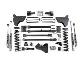BDS Suspension 4 Inch Lift Kit with 4-Link | Leaf Springs | FOX 2.0 Performance Series Shock Ford F250 | F350 Super Duty 4WD Gas 2011-2016