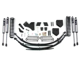 BDS Suspension 6 Inch Lift Kit | Factory 2 Inch Rear Blocks | FOX 2.0 Performance Series Shock Ford F250 | F350 Super Duty 4WD Gas 2011-2016