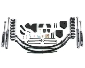 BDS Suspension 4 Inch Lift Kit | Leaf Springs | NX2 Nitro Series Shock Ford F250 | F350 Super Duty 4WD Diesel 2011-2016