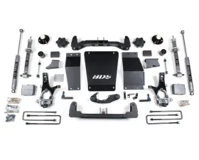 BDS Suspension 6 Inch Lift Kit | Block Kit | Aluminum And Stamped Steel | Factory Control Arm | NX2 Nitro Series Shock Chevrolet Silverado | GMC Sierra 1500 4WD 2014-2018