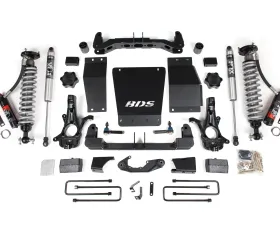 BDS Suspension 4 Inch Lift Kit | FOX 2.5 Performance Elite Coil-Over | Block Kit | Aluminum/Stamped Steel Control Arm | FOX 2.0 Performance Shock Chevrolet Silverado?| GMC Sierra 1500 2014-2018