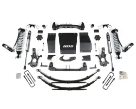 BDS Suspension 4 Inch Lift Kit | FOX 2.5 Coil-Overs with DSC Adjuster | Leaf Springs | Aluminum And Stamped Steel | Factory Control Arm Chevrolet Silverado | GMC Sierra 1500 4WD 2014-2018
