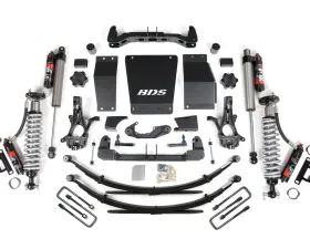 BDS Suspension 6 Inch Lift Kit | FOX 2.5 Performance Elite Coil-Over | Leaf Springs | Stamped Steel | FOX 2.5 Performance Elite Shock Chevrolet Silverado?| GMC Sierra 1500 2014-2018