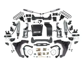 BDS Suspension 6.5 Inch Lift Kit | FOX 2.5 Coil-Over Conversion | 5 Inch Block Kit No Factory Overload | FOX 2.0 Performance Series Shock Chevrolet Silverado | GMC Sierra 2500HD/3500HD 2011-2019
