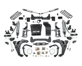 BDS Suspension 6.5 Inch Lift Kit | FOX 2.5 Coil-Over Conversion | 3 Inch Block Kit No Overload | FOX 2.0 Performance Series Shock Chevrolet Silverado | GMC Sierra 2500HD/3500HD Diesel 2011-2019