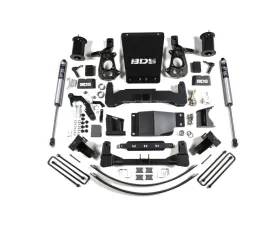 BDS Suspension 8 Inch Lift Kit | Cast Steel | FOX 2.0 Performance Series Shock Chevrolet Silverado | GMC Sierra 1500 4WD 2014-2018