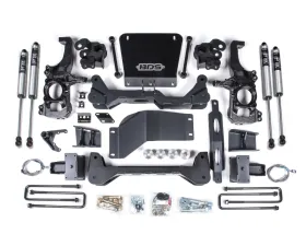 BDS Suspension 6.5 Inch Lift Kit | 5 Inch Block Kit with Overload | FOX 2.0 Performance Series Shock Chevrolet Silverado | GMC Sierra 2500HD/3500HD 4WD 2020-2025
