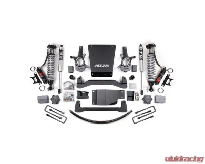 BDS Suspension 2007-2013 GM 1500 4wd 6" Suspension Lift Kit, 3.5" Rear, Leaf Spring - 2.5 PES C Front and Rear - BDS177PSS
