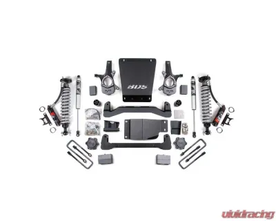 BDS Suspension 2007-2013 GM 1500 4wd 4" Suspension Lift Kit, 3.5" Rear, Leaf Spring - 2.5 PES C Front and Rear - BDS185PES