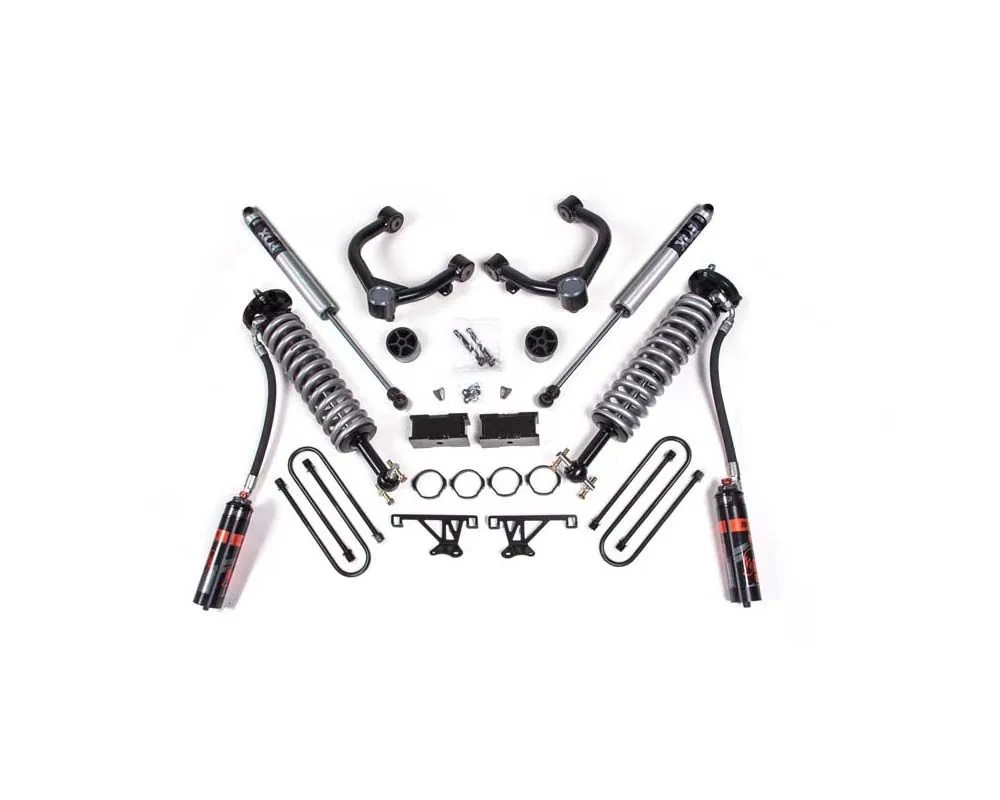 BDS Suspension 2025 Chevy TB/GMC AT4 1500 4wd 1.5" Suspension Lift Kit, 0.5" Rear, Block - Fox  Front and Rear - BDS1858PSS