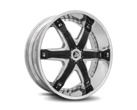 Diablo Fury Wheel 24x10 Blank 12mm Chrome