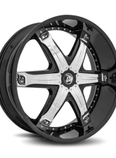 Diablo Fury Wheel 24x10 Blank 12mm Gloss Black                                     - FUR-241BLNK1278B - Image 9