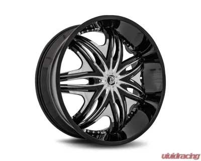 Diablo Morpheus Wheel 24x10 Blank 12mm Gloss Black - MOR-241BLNK1278B