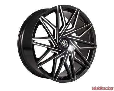 Diablo Wheels Revolto Wheel 24x10 Blank 35mm Black Mill Face - REV-241BLNK3578B