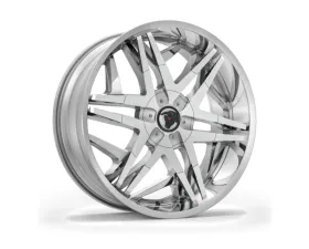 Diablo Turbine Wheel 24x10 Blank 12mm Chrome