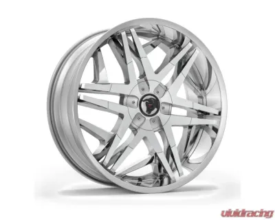 Diablo Turbine Wheel 24x10 Blank 12mm Chrome - TURB-241BLNK1278