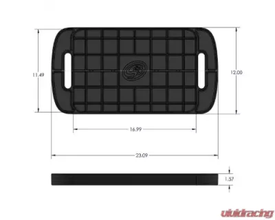 S&B Tool Tray Silicone Large Color Red - 80-1001L