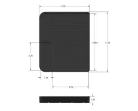 S&B Tool Tray Silicone Medium Color Charcoal