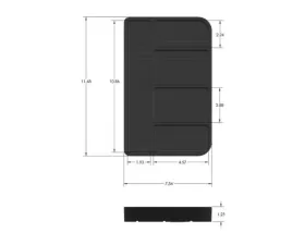 S&B Tool Tray Silicone Small Color Charcoal