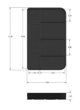 S&B Tool Tray Silicone Small Color Charcoal                                     - 80-1004S - Image 2