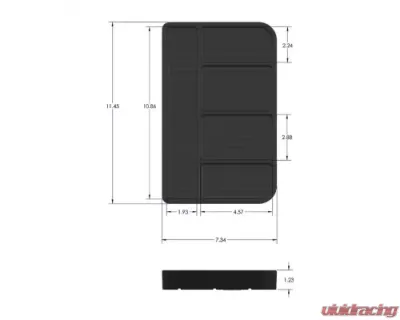 S&B Tool Tray Silicone Small Color Charcoal - 80-1004S