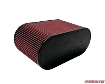 S&B Filters S&B Air Filter 4x12 Inch Oval Red Oil for RAI-FEF-9703 Intake Kits - SBAFO412-R
