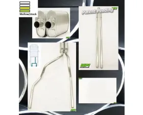 MPI Exhaust Technologies Clamp-on Kit w/Mufflers & Built into Bumper Tips