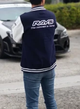 Rays 2022 Varsity Jacket - Oxford Navy/White                                     - RAYSVJK22NWS - Image 4