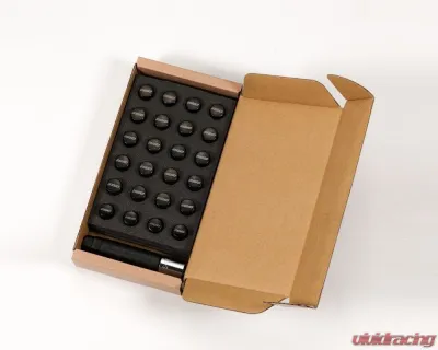 Rays 6H L31 17HEX Nut & Lock Set - 12x1.25 Black - W1712125B6H