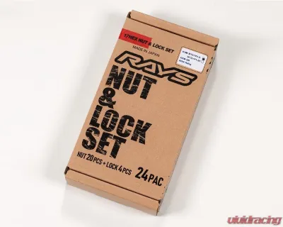 Rays 6H L31 17HEX Nut & Lock Set - 12x1.25 Chrome - W1712125C6H