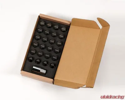 Rays 6H L31 19HEX Nut & Lock Set - 12x1.25 Black - W1912125B6H