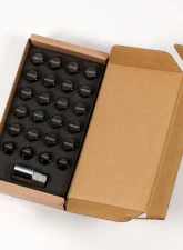 Rays 6H L33 19HEX Nut & Lock Set - 14x1.5 Black                                     - W191415B6H - Image 2