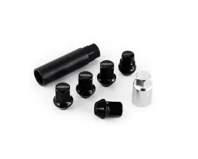 Rays 5H L31 17Hex Nut & Lock Set - 12x1.25 Black