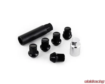 Rays 5H L31 17Hex Nut & Lock Set - 12x1.25 Black - W1712125B