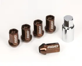 Rays Dura-Nut L42 Straight 4pc Pack Lug Nut - 12x1.25 Bronze