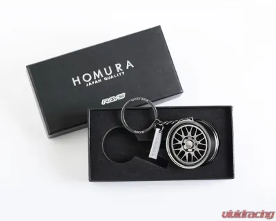 Rays Homura 2X9L-RA 24S Gunmetal Key Chain - WHKEY2X9LRAGM