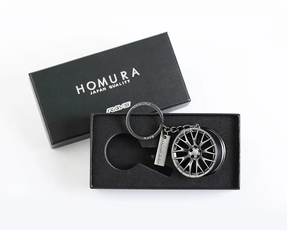 Rays Homura 2X9R 24S Gunmetal Key Chain WHKEY2X9RGM