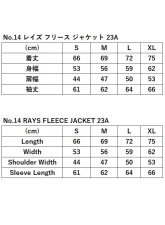 Rays 23A No.14 Fleece Jacket                                     - WRAYSFJKBKM14 - Image 4
