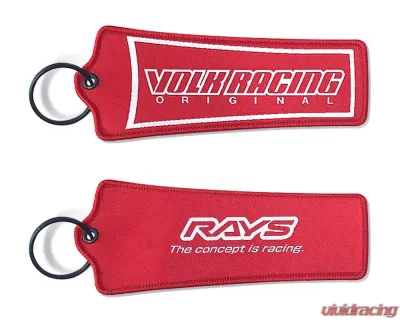 Rays Volk Racing Red 24S Official Key Tag - WRAYSKT24SRD