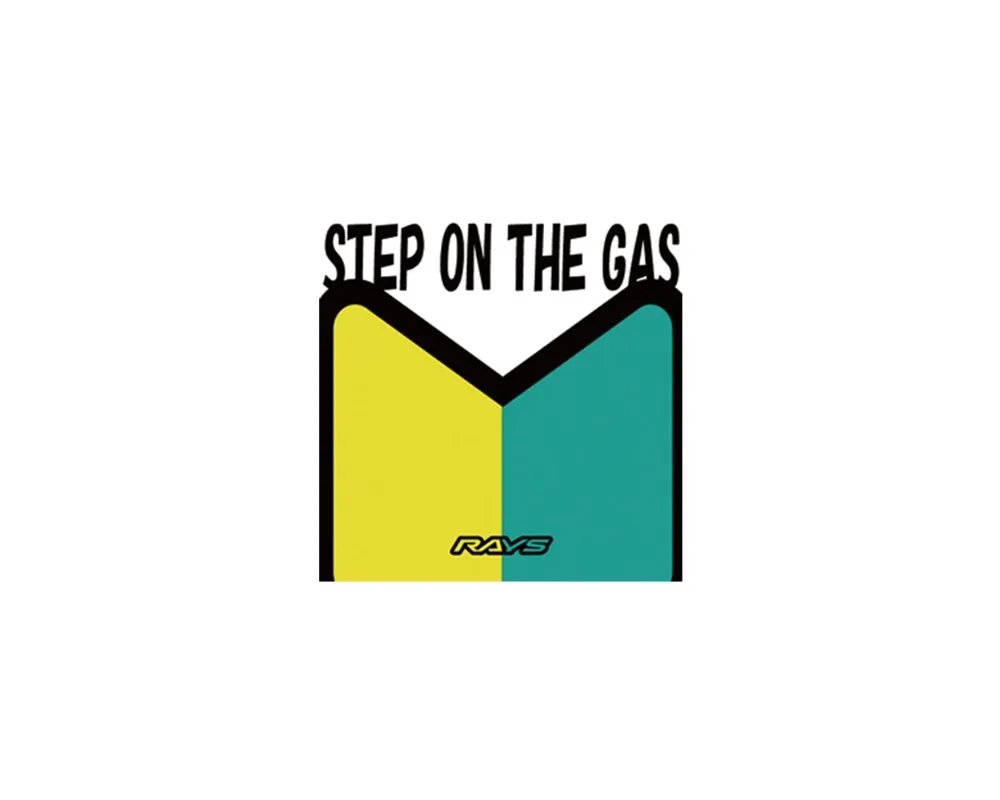 Rays No.35 100x100mm STEP ON THE GAS Slap Sticker - WSTK35SOTG