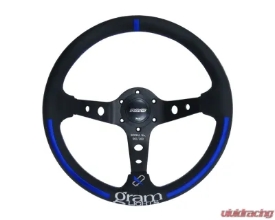 Rays x Vertex Limited Blue GramLights Steering Wheel - WRAYSOSWGRAMBL